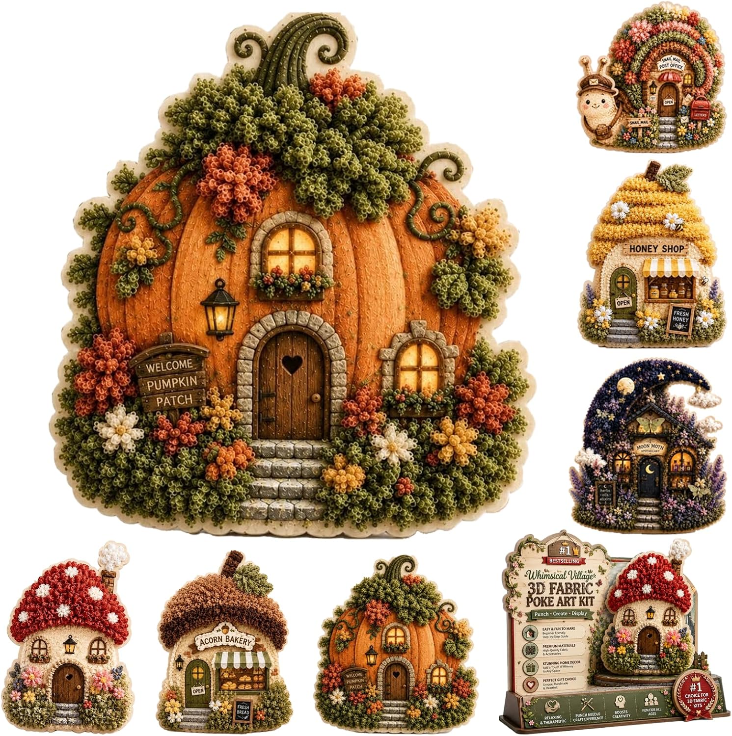 Is Sewing Textile Art - DIY 3D Fabric Poke Art Kit