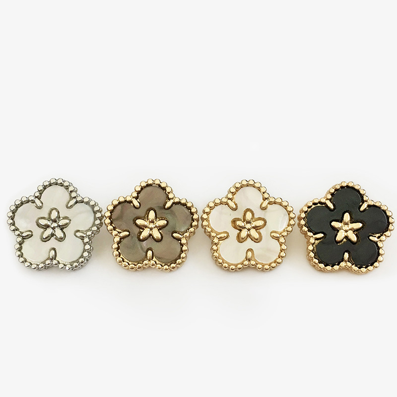 Button Hole Cutter - 6Pcs 18/20/23mm Metal Flower Buttons for