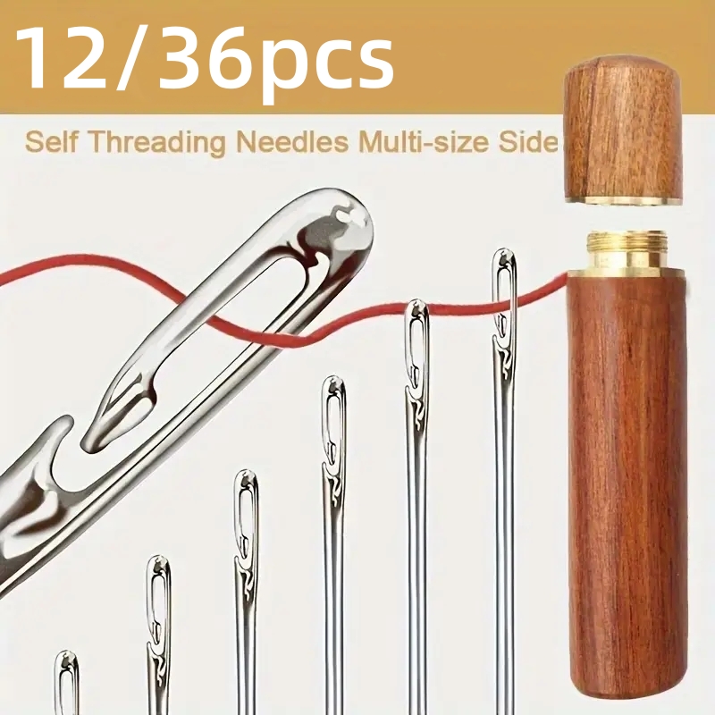 Sewing Technology - 12/36PCS Blind Sewing Needle Elderly Stainless