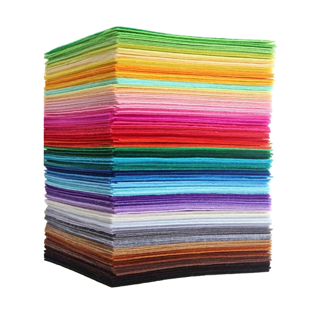 Is Sewing Textile Art - 40Pcs Colorful Nonwoven Fabric Sheets 15x15cm