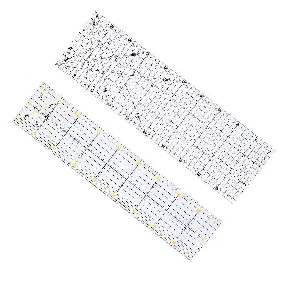 Button Hole Cutter - Fenrry Multisize Acrylic Patchwork Ruler Transparent