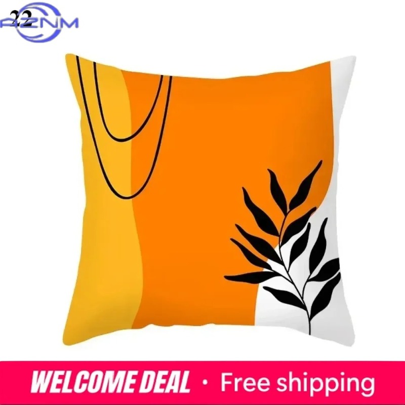 Boho Orange Abstract Cushion C - Century Textile & Sewing Supply Saskatoon Sk ulasan dan harga