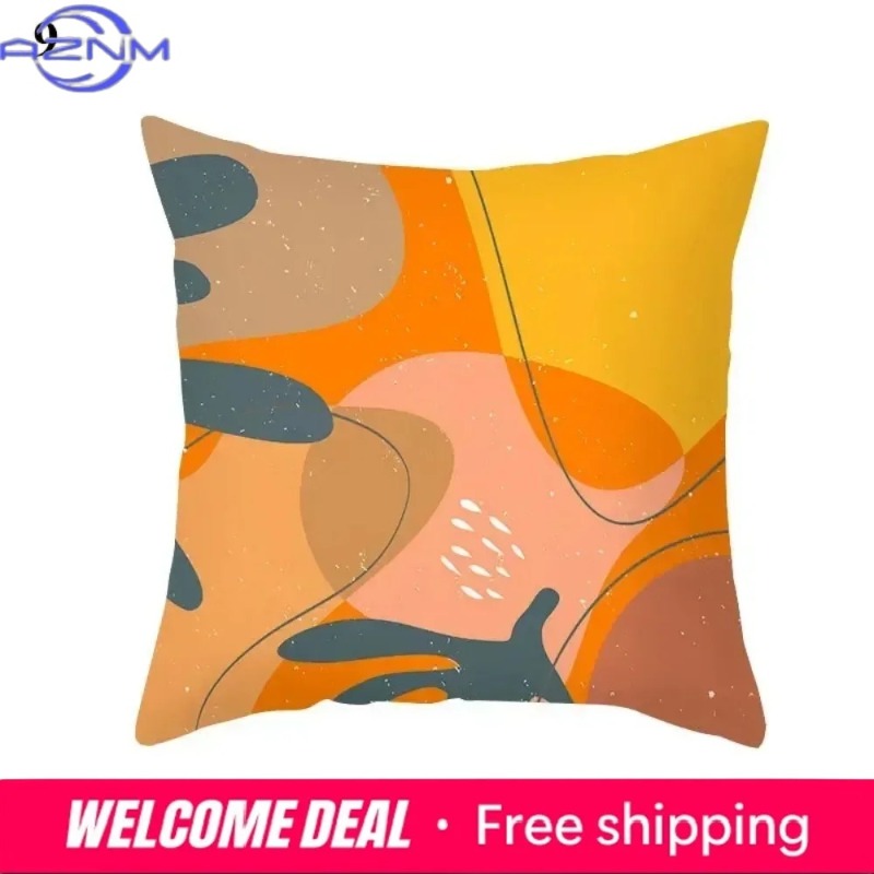 Boho Orange Abstract Cushion C - Century Textile & Sewing Supply Saskatoon Sk ulasan dan harga