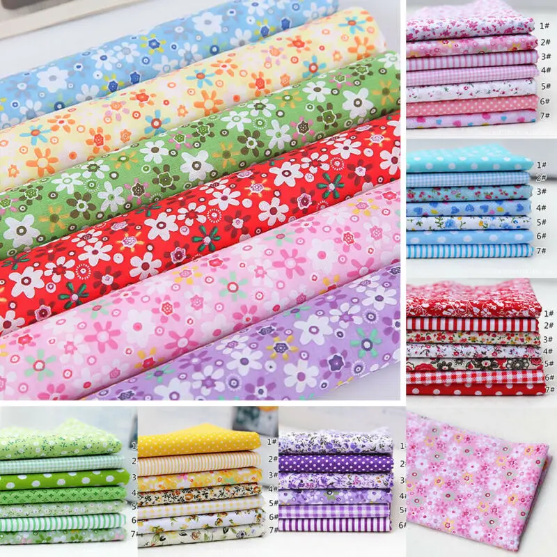 Vibrant 7 Color Patchwork Cott - Textile And Sewing Supply ulasan dan harga