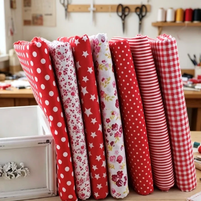 Vibrant 7 Color Patchwork Cott - Textile And Sewing Supply ulasan dan harga