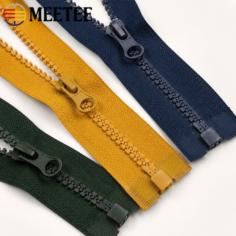 5Pcs 40-120cm 5# Resin Plastic - Sewing Front Zipper ulasan dan harga