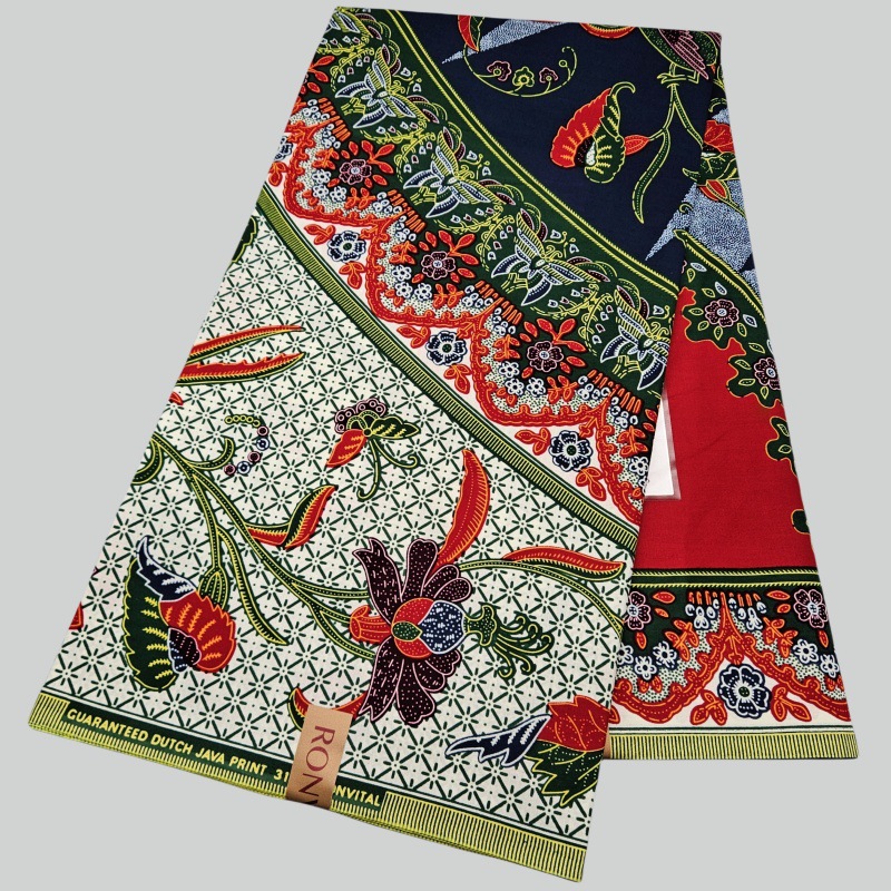 Blue Green Printed Cotton Java - Sewing Batik ulasan dan harga