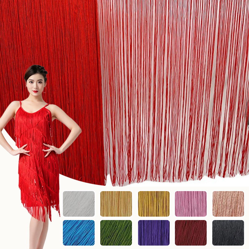 100cm Long Polyester Fringe Ta - Textile And Sewing Supply ulasan dan harga