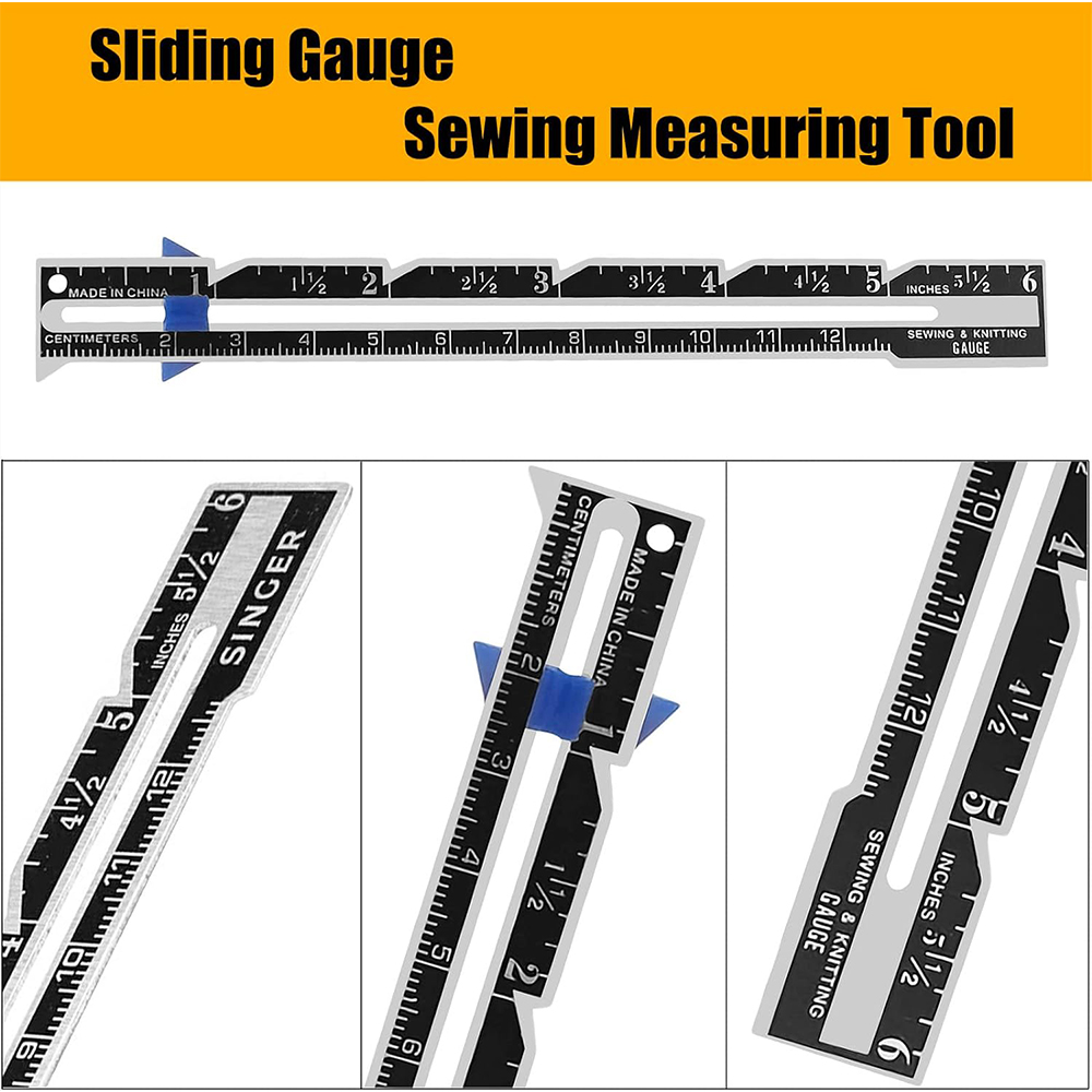 5-in-1 Sliding Gauge Measuring - Sewing Lab ulasan dan harga