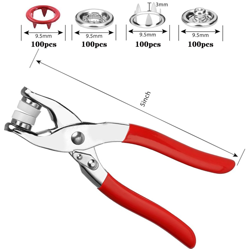 100 Sets Snap Pliers Automatic - Sewing Necessities ulasan dan harga