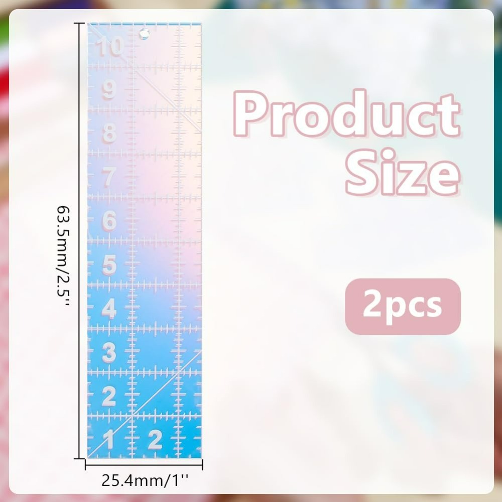 2pcs Quilting Acrylic Template - Textile Sewing Patterns ulasan dan harga
