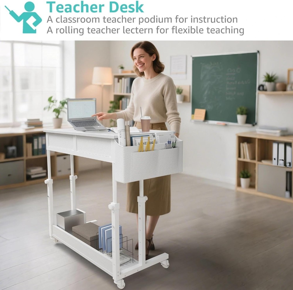Small Rolling Desk with Drawer - Sewing Roll ulasan dan harga