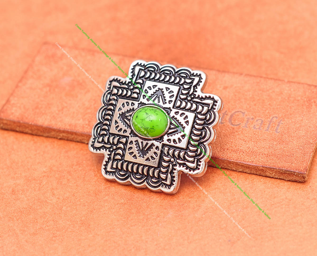 Lot 10Pcs Light Green Western  - Button Hole Cutter ulasan dan harga