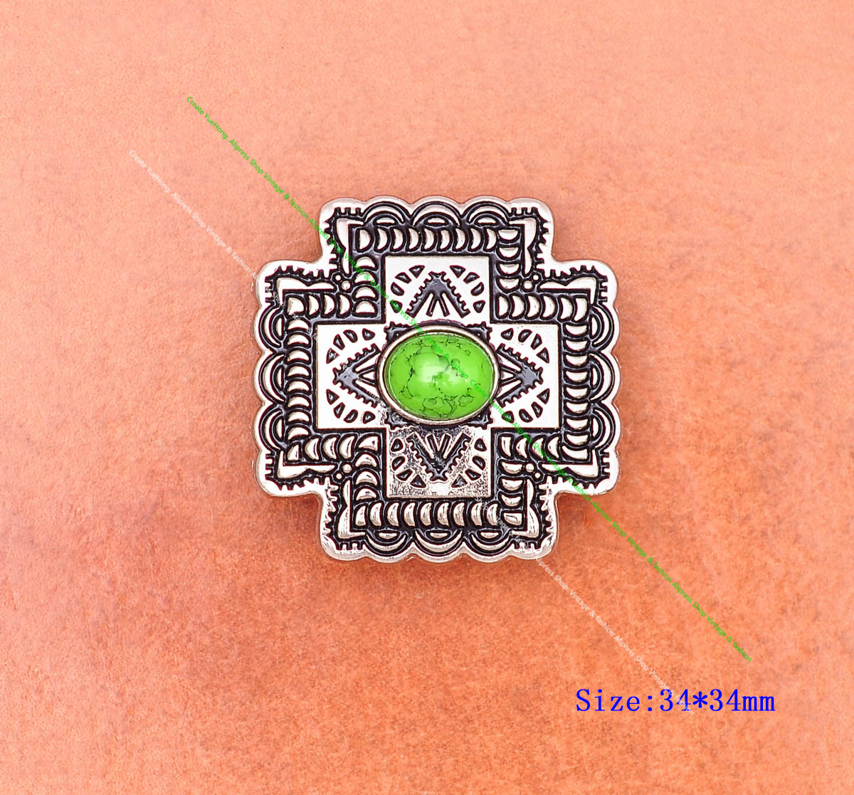 Lot 10Pcs Light Green Western  - Button Hole Cutter ulasan dan harga