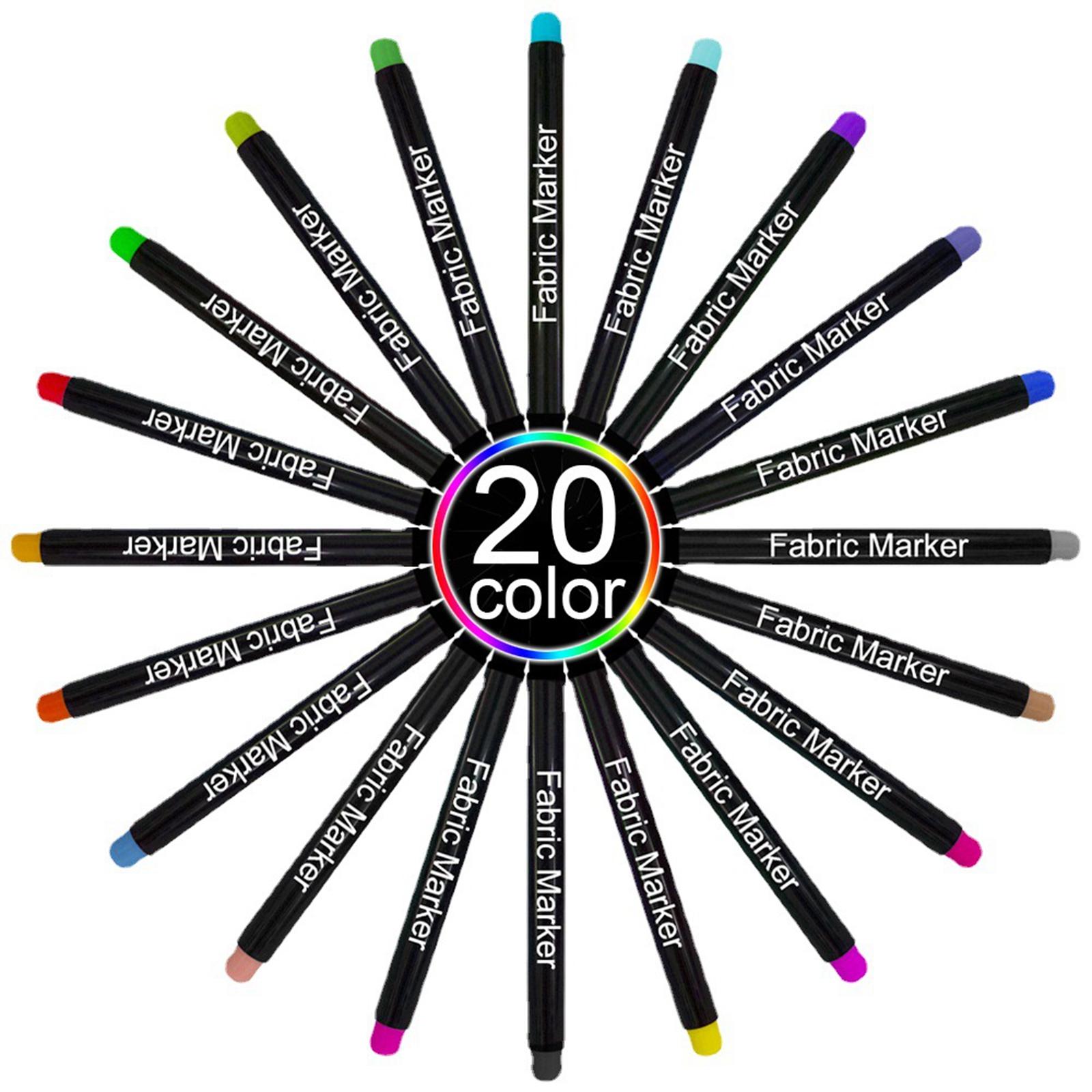 Colorful Fabric Markers Pens P - Is Sewing Textile Art ulasan dan harga