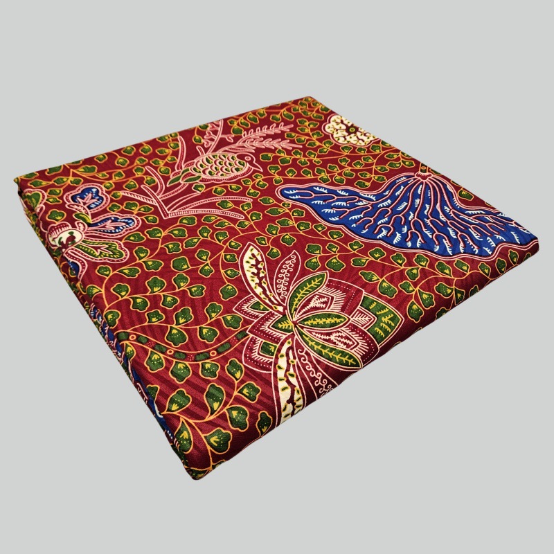 46Inch * 6Yards Green Leaves P - Sewing Batik ulasan dan harga