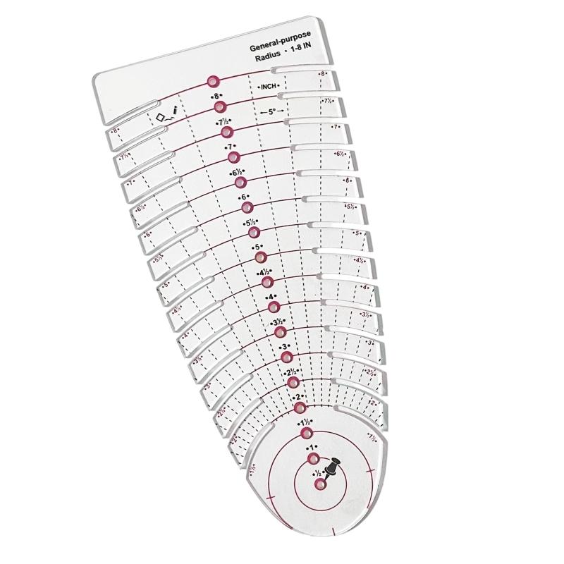 39BB Clear Scale Acrylic Measu - Is Sewing Textile Art ulasan dan harga