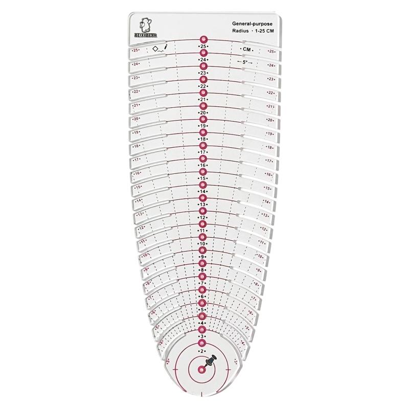 39BB Clear Scale Acrylic Measu - Is Sewing Textile Art ulasan dan harga