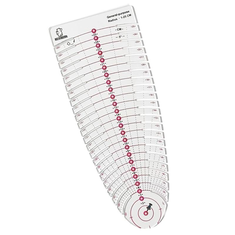 39BB Clear Scale Acrylic Measu - Is Sewing Textile Art ulasan dan harga