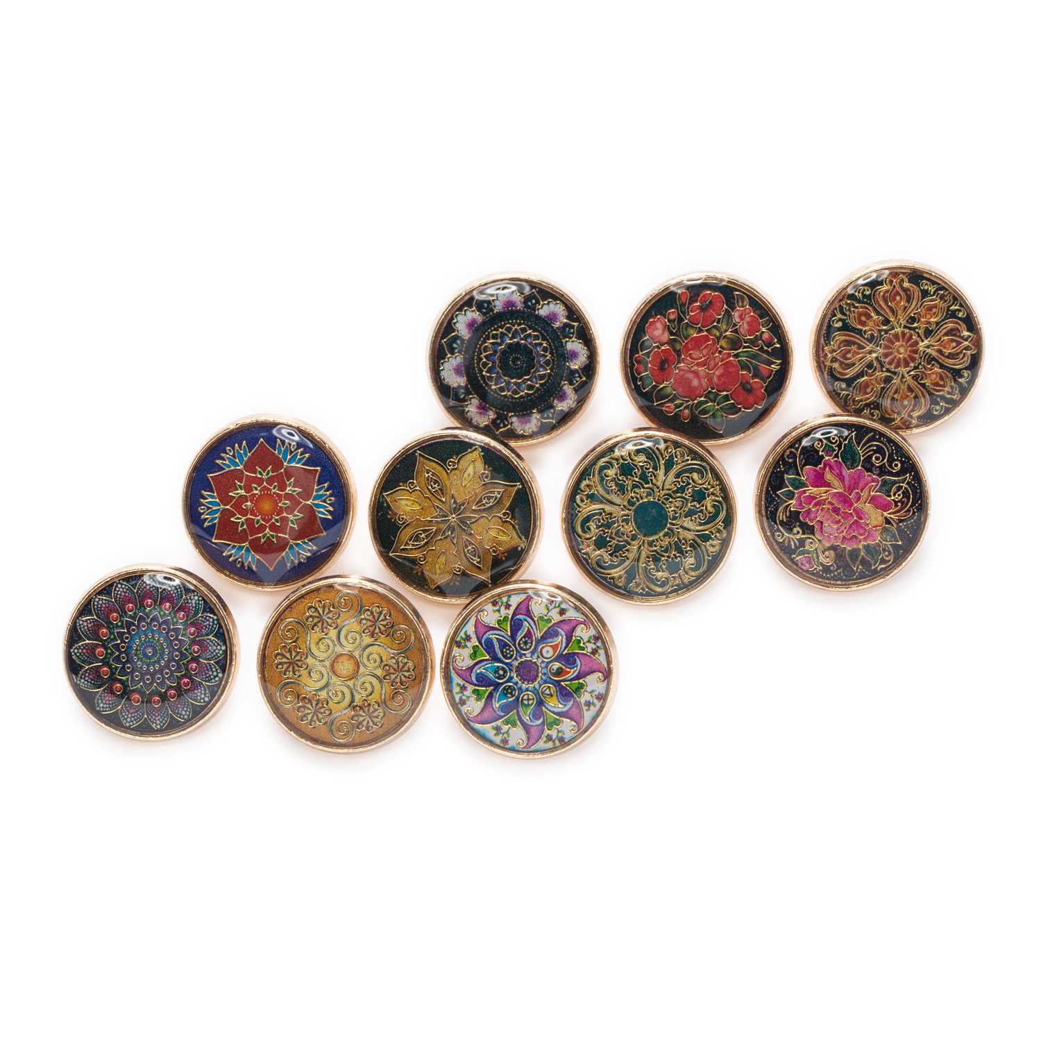 5pcs Retro Gold Wire Flower Ro - Button Hole Cutter ulasan dan harga