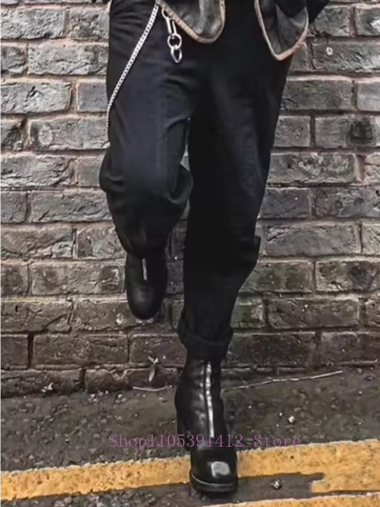 Luxury Men Shoes Genuine Leath - Sewing Front Zipper ulasan dan harga