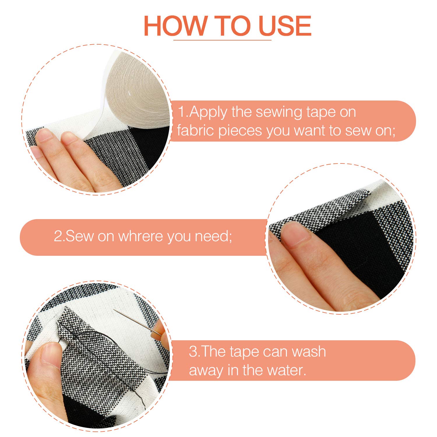 20m Water Soluble Adhesive Tap - Button Hole Cutter ulasan dan harga