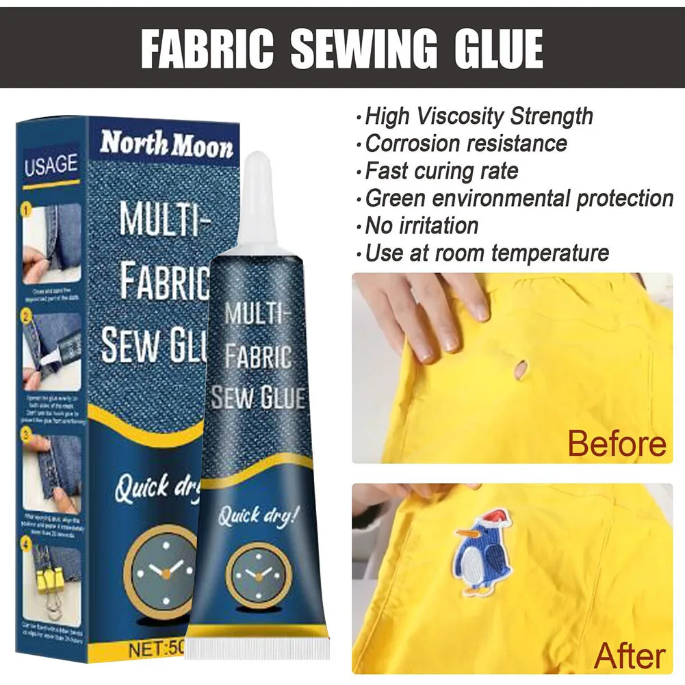 50ml Fabric Glue Quick Dry Fab - Sewing Technology ulasan dan harga