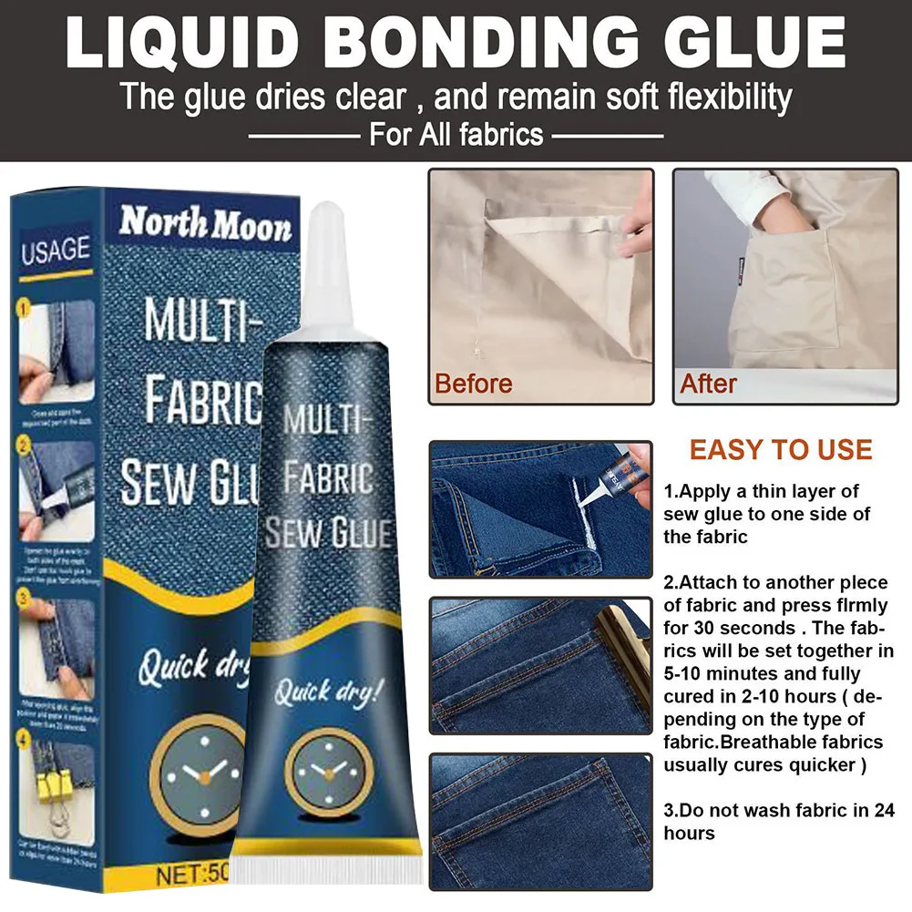 50ml Fabric Glue Quick Dry Fab - Sewing Technology ulasan dan harga