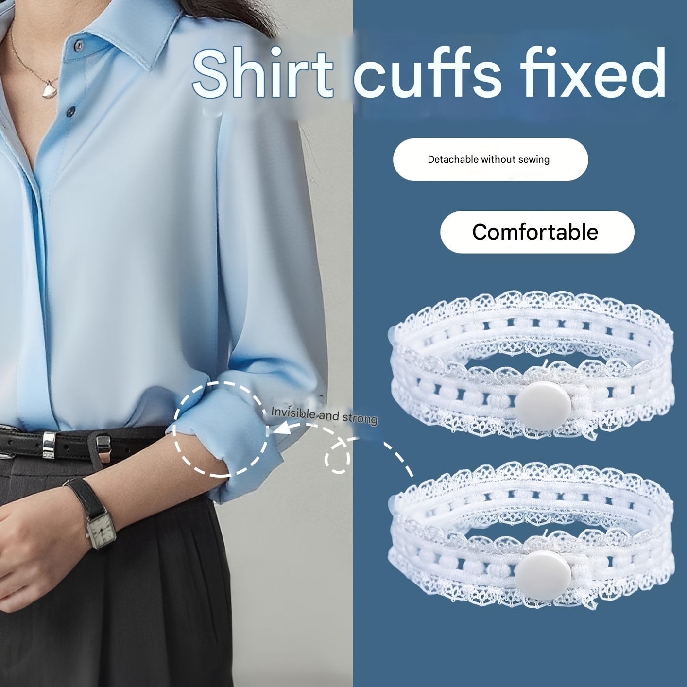2/4Pcs Adjustable Lace Sleeve  - Sewing Roll ulasan dan harga