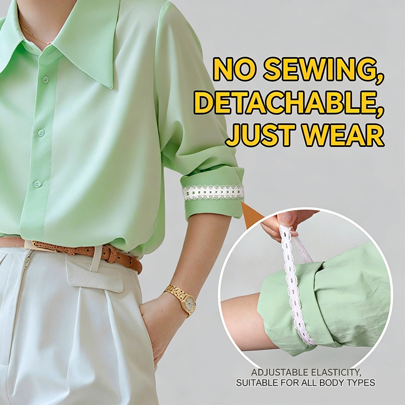 2/4Pcs Adjustable Lace Sleeve  - Sewing Roll ulasan dan harga