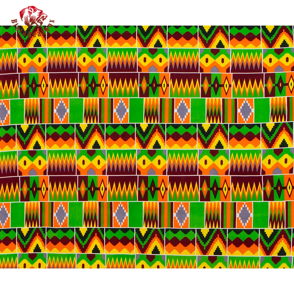 African Cotton Fabric Light Co - Sewing Batik ulasan dan harga