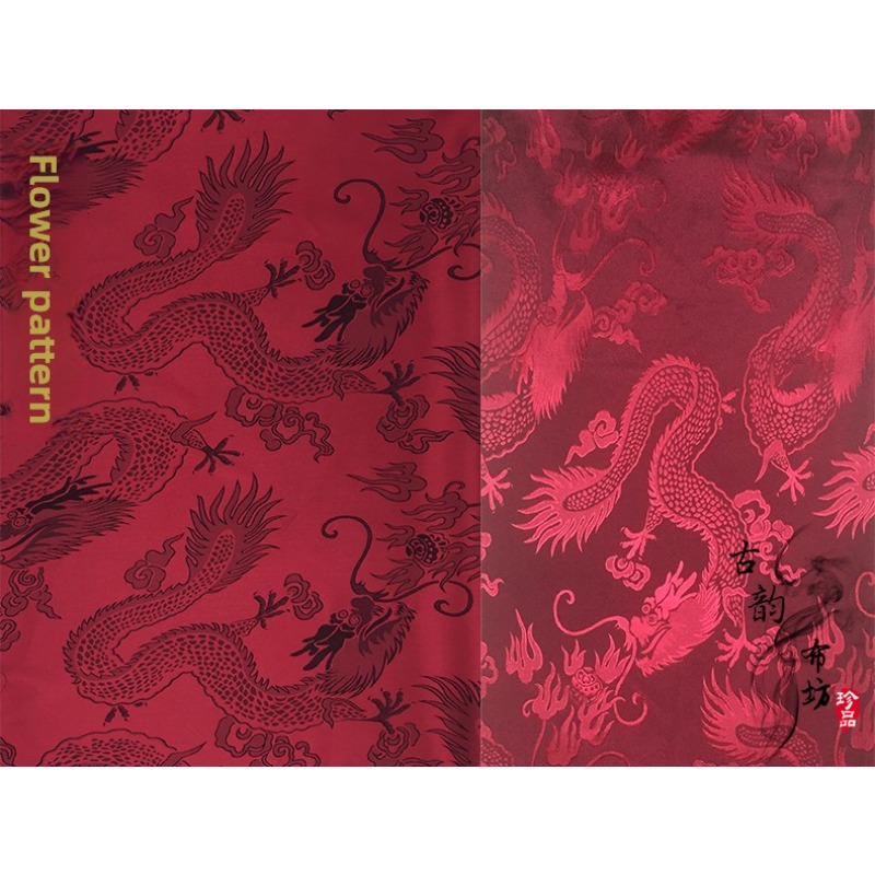 Dragon Pattern Satin Jacquard  - Textile Sewing Patterns ulasan dan harga