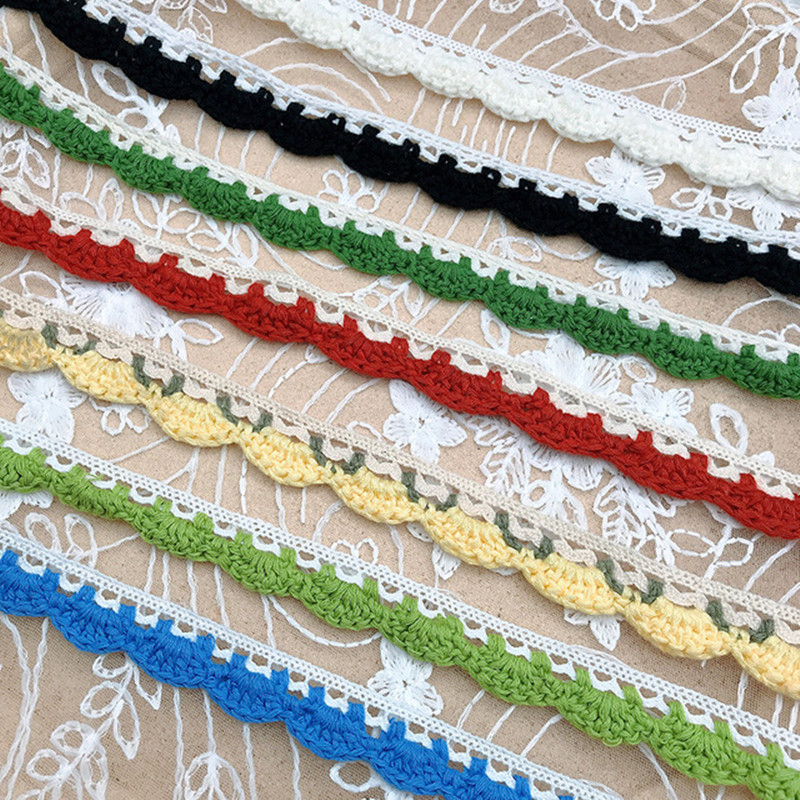 3yard Colorful Cotton Lace Gar - Sewing Technology ulasan dan harga