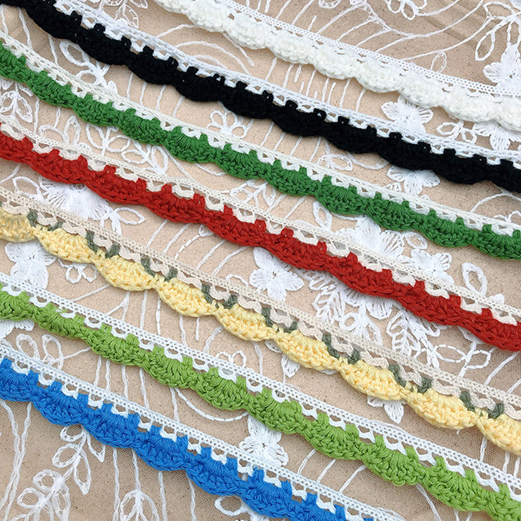 3yard Colorful Cotton Lace Gar - Sewing Technology ulasan dan harga