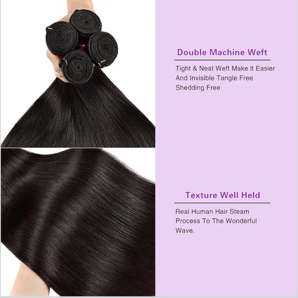 Finros Human Hair Bundles Bone - Sewing Technology ulasan dan harga