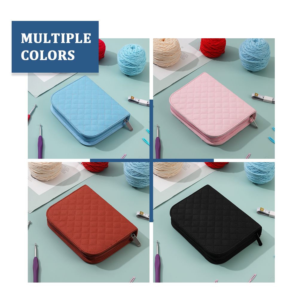 Empty Crochet Hook Storage Bag - Sewing Roll ulasan dan harga