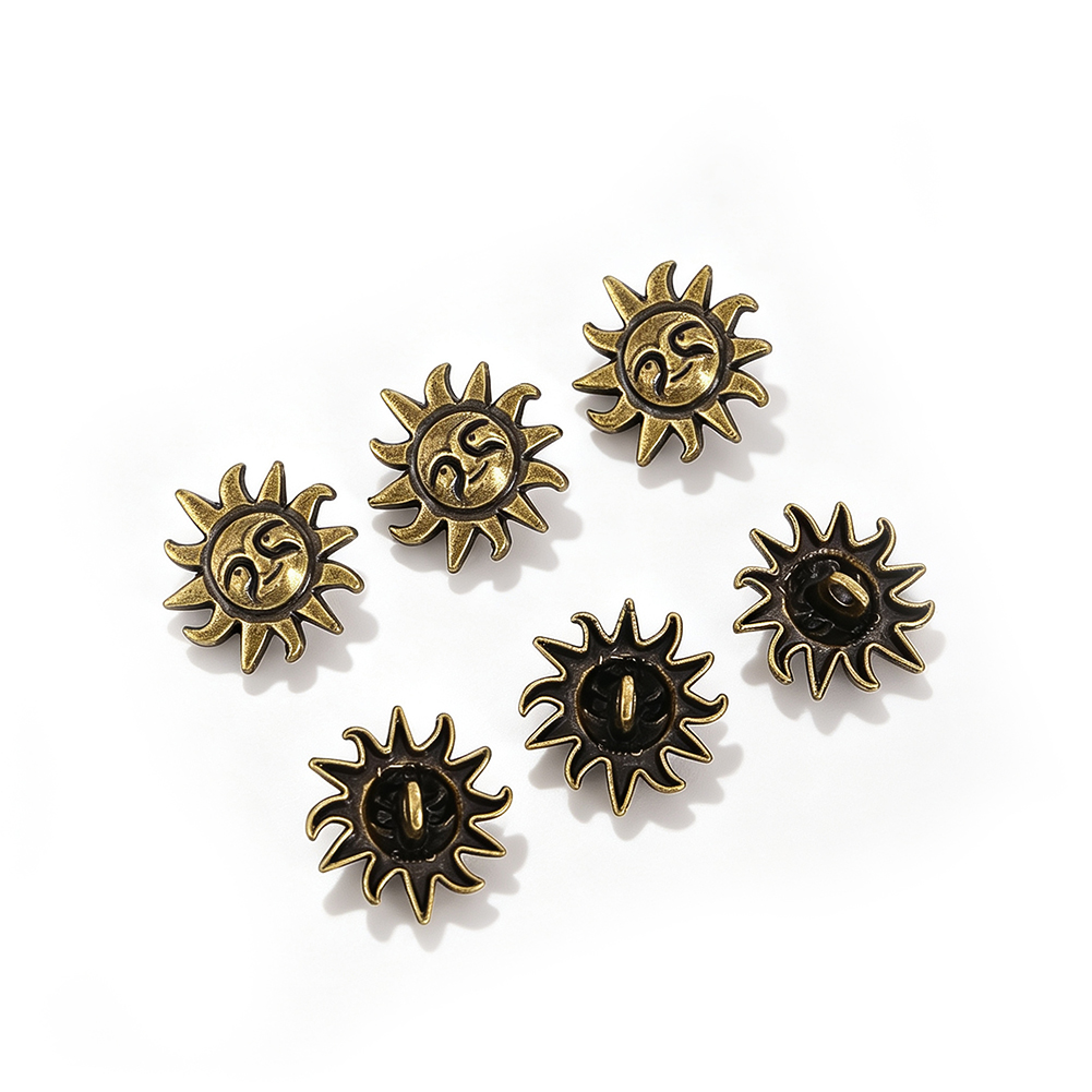 10pcs Metal Celestial Sun Face - Button Hole Cutter ulasan dan harga