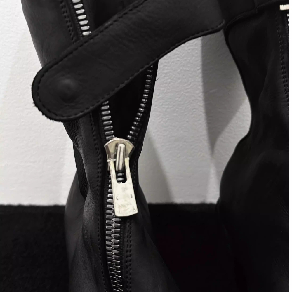 Fashion Genuine Leather Chelsa - Sewing Front Zipper ulasan dan harga