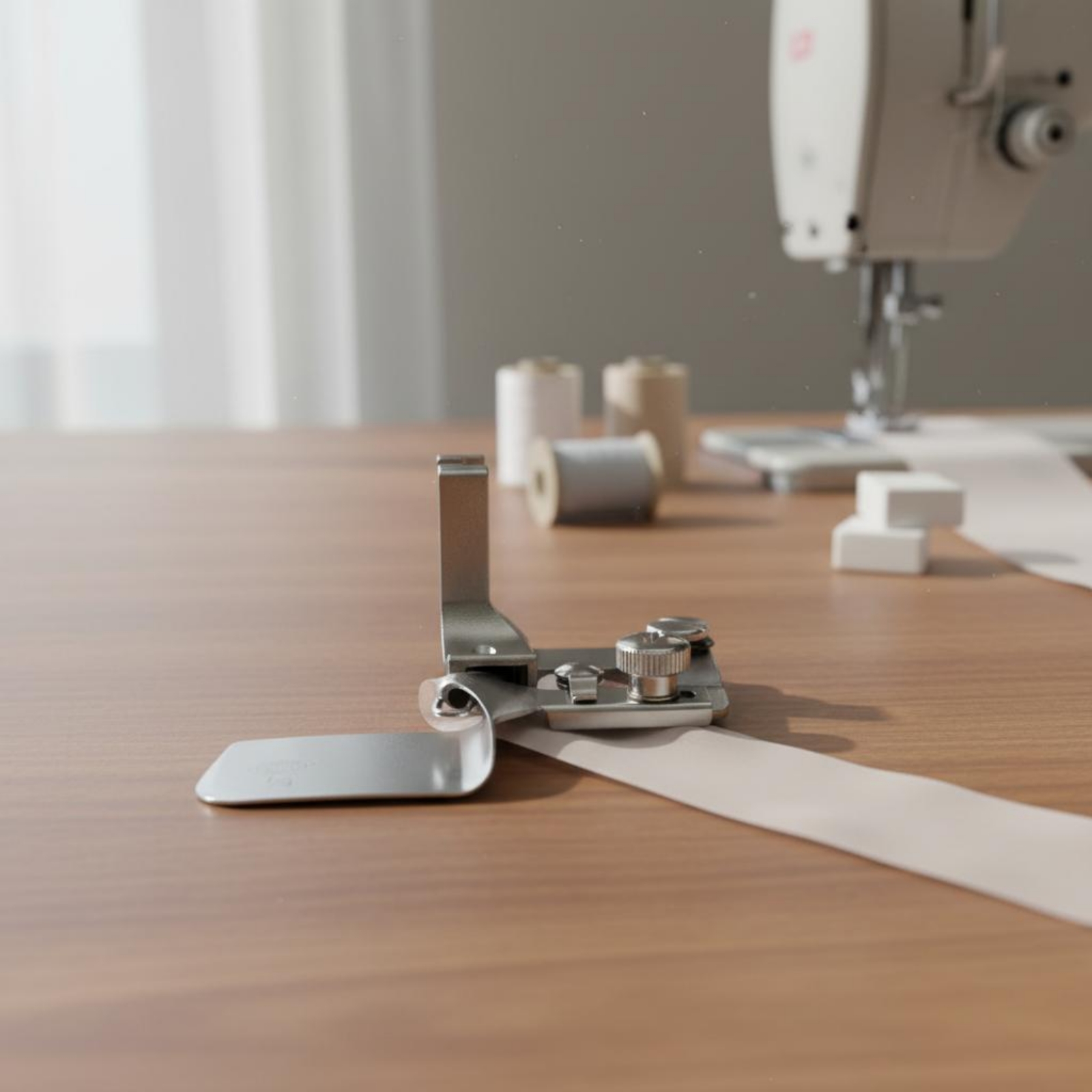 Curved Hem Presser Foot Long-L - Sewing Roll ulasan dan harga