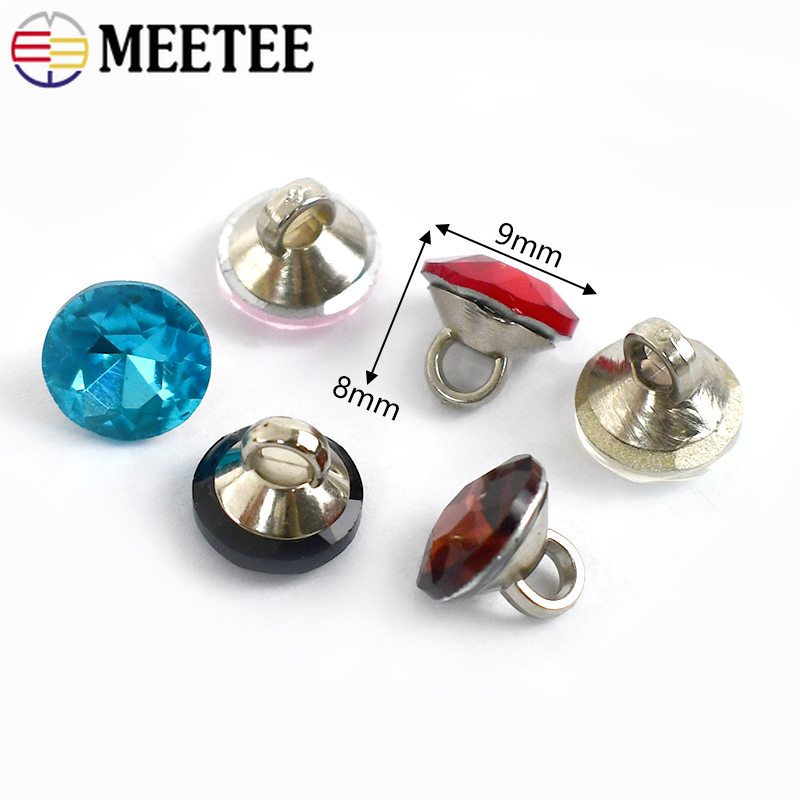 Meetee 20/50Pcs 9mm Rhinestone - Button Hole Cutter ulasan dan harga