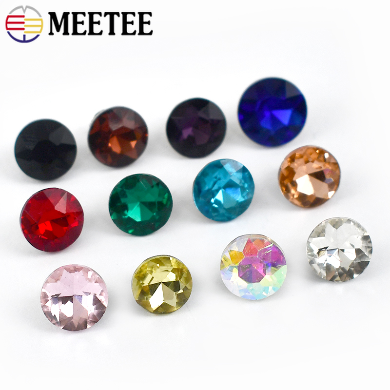 Meetee 20/50Pcs 9mm Rhinestone - Button Hole Cutter ulasan dan harga