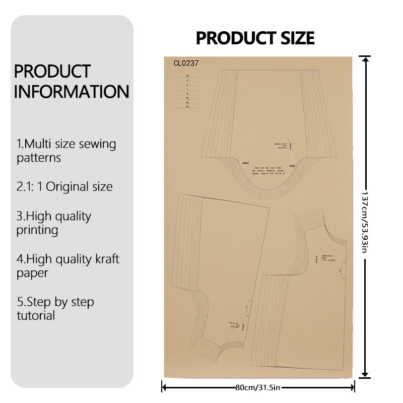 Sewing patterns for women's Li - Textile Sewing Patterns ulasan dan harga