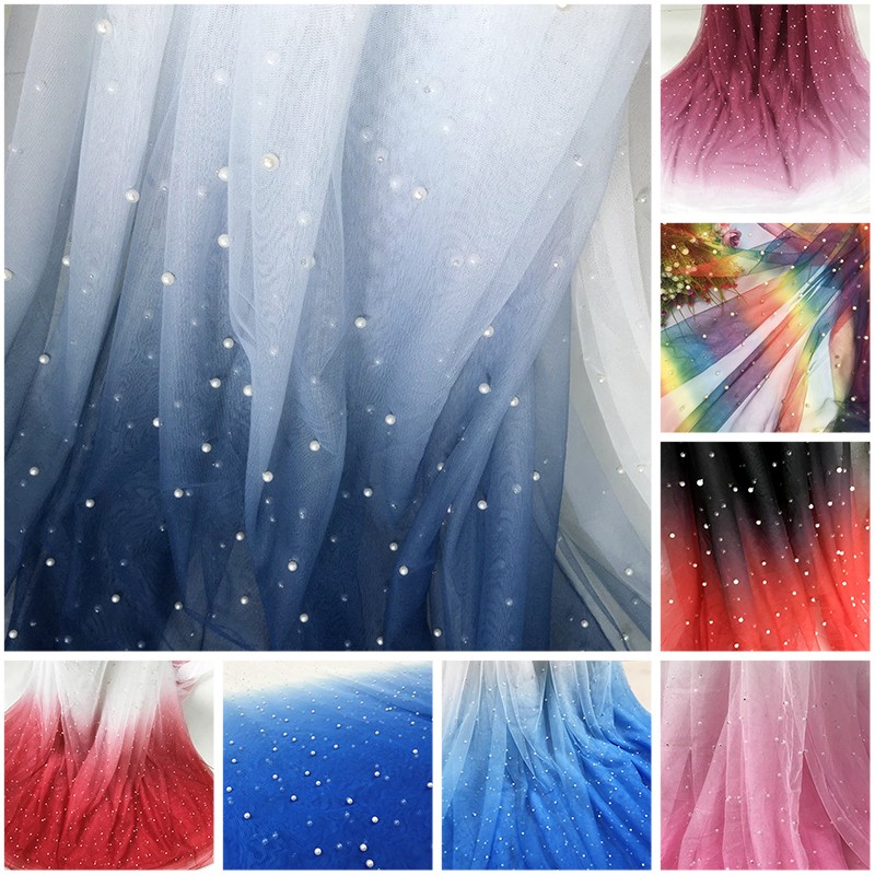 100x150cm Pearl Mesh Gradient  - Sewing Batik ulasan dan harga