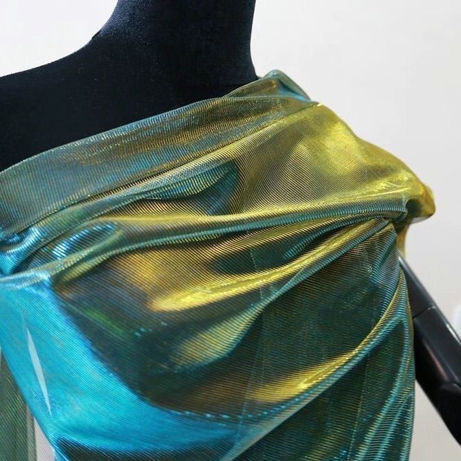 Metalic Glitter Mesh Tulle Fab - Sewing Technical Fabrics ulasan dan harga