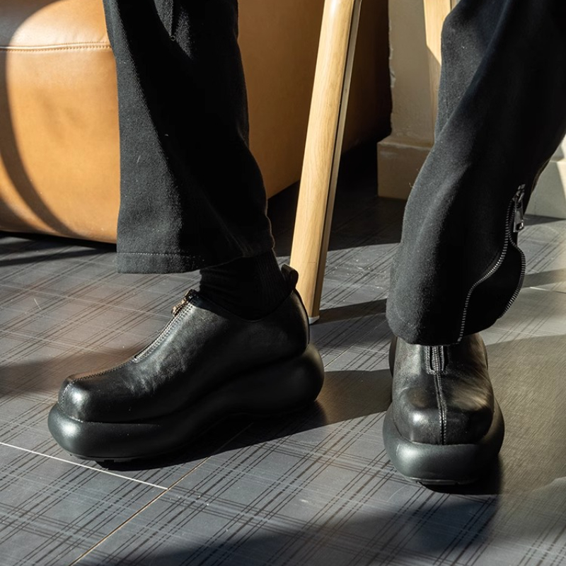 Derby Shoes for Men's Height I - Sewing Front Zipper ulasan dan harga