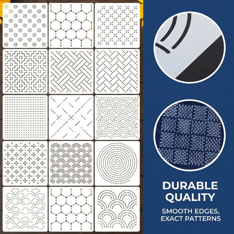 Embroidery Stencil Template Se - Textile Sewing Patterns ulasan dan harga