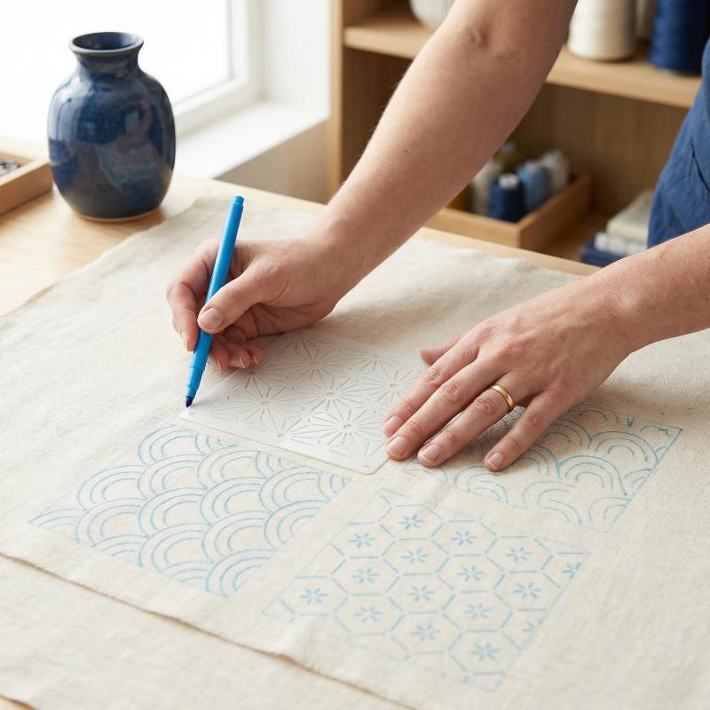 Embroidery Stencil Template Se - Textile Sewing Patterns ulasan dan harga
