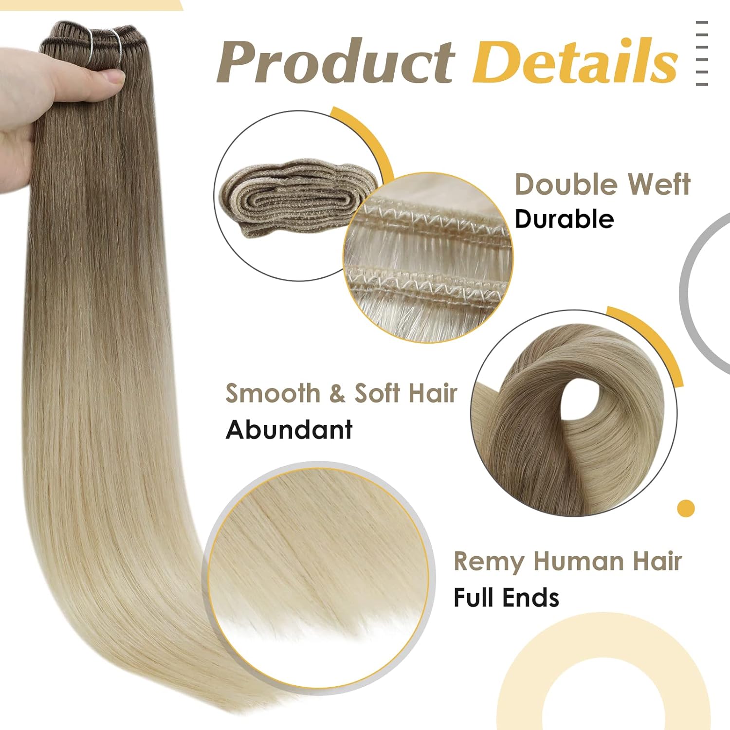 Full Shine Human Hair Weft Ext - Sewing Lab ulasan dan harga