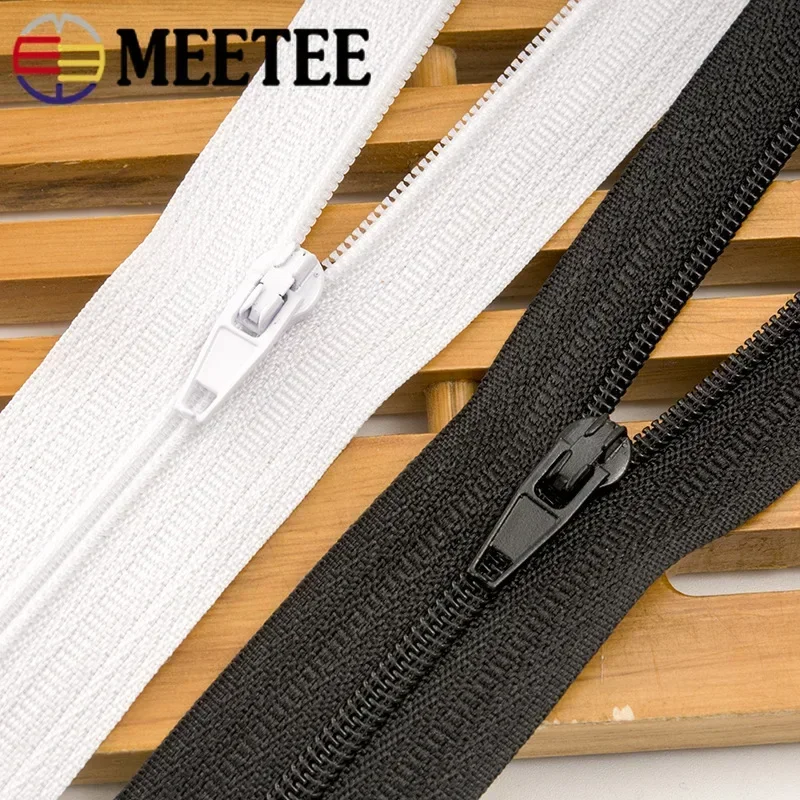 5/10Pcs 40-300cm 3# Nylon Zipp - Sewing Front Zipper ulasan dan harga